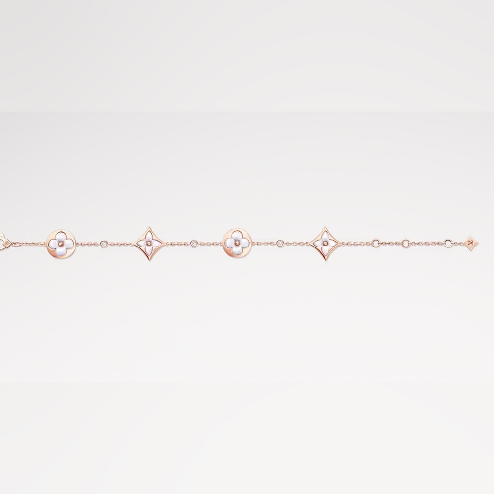 Louis Vuitton Star & Sun Motif Bracelet- Gold & pink Mother-of-Pearl - Picture 3 of 6